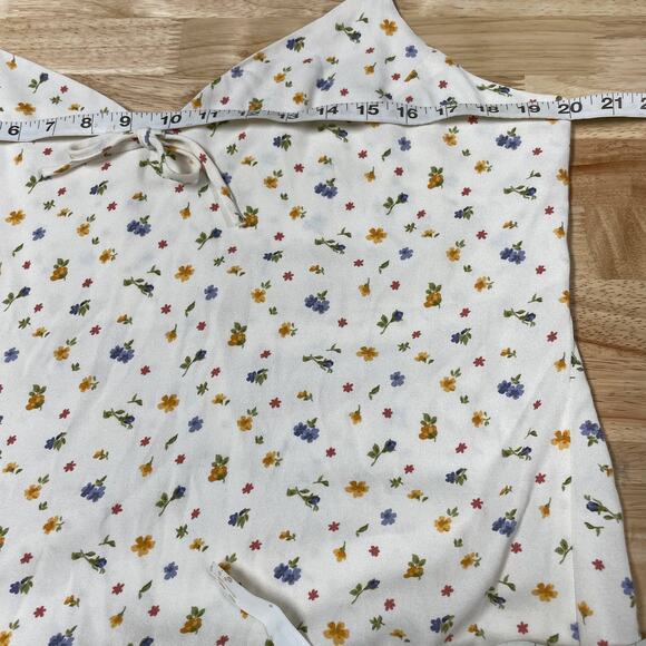 Reformation NWT Chandler Floral Minidress In Winnie Size XL Tie Shoulder Straps - Picture 7 of 9